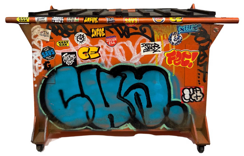 Orange Dumpster