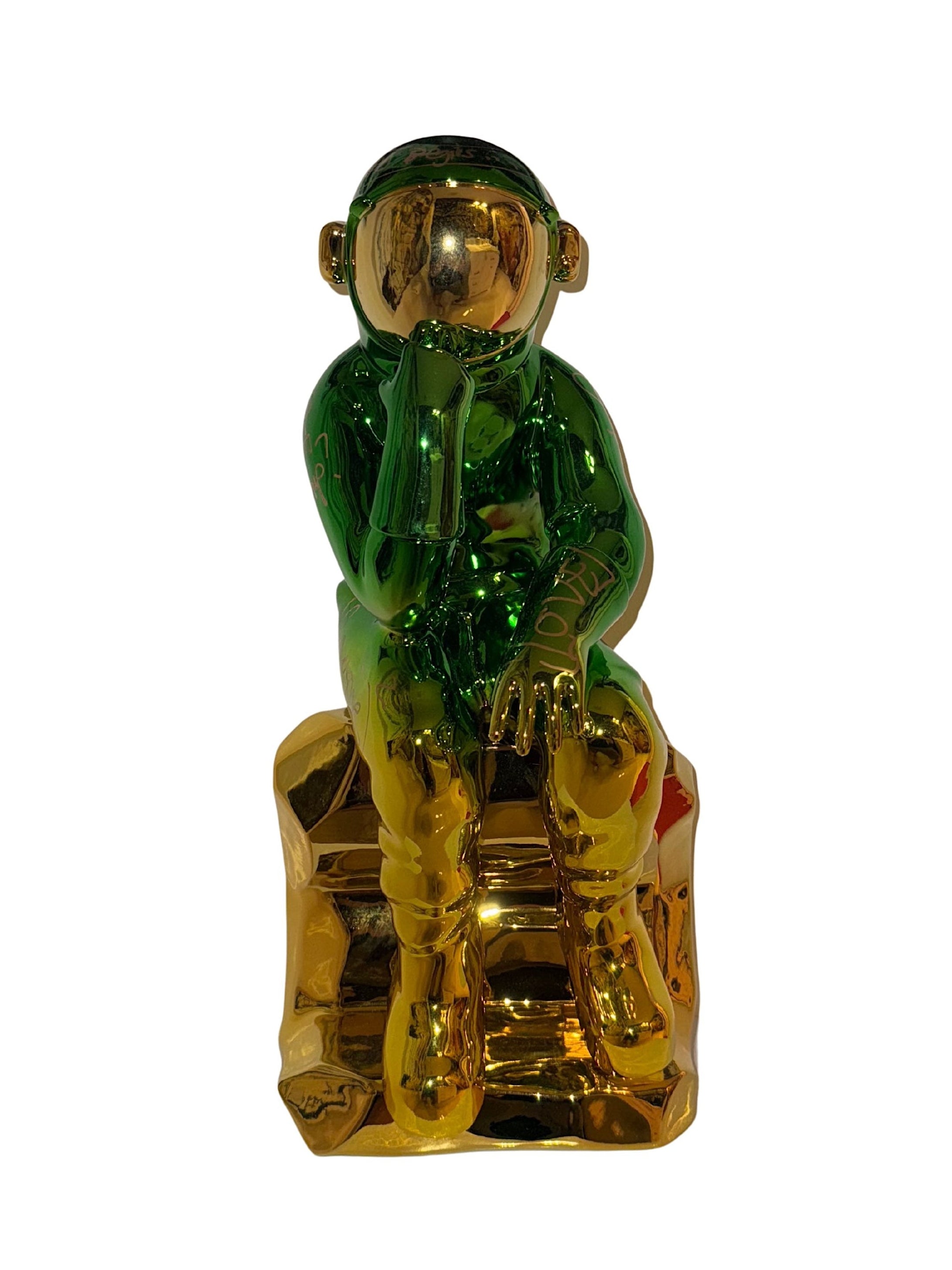 Thinking Spaceman Sculpture