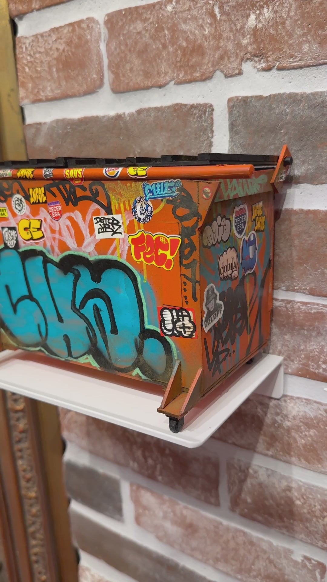Orange Dumpster