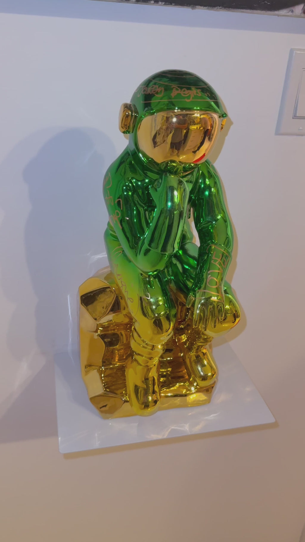 Thinking Spaceman Sculpture