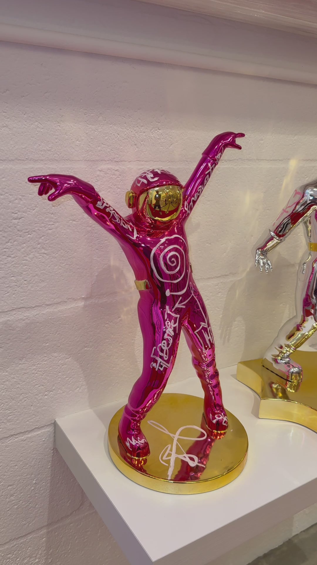 Dancing Spaceman Sculpture