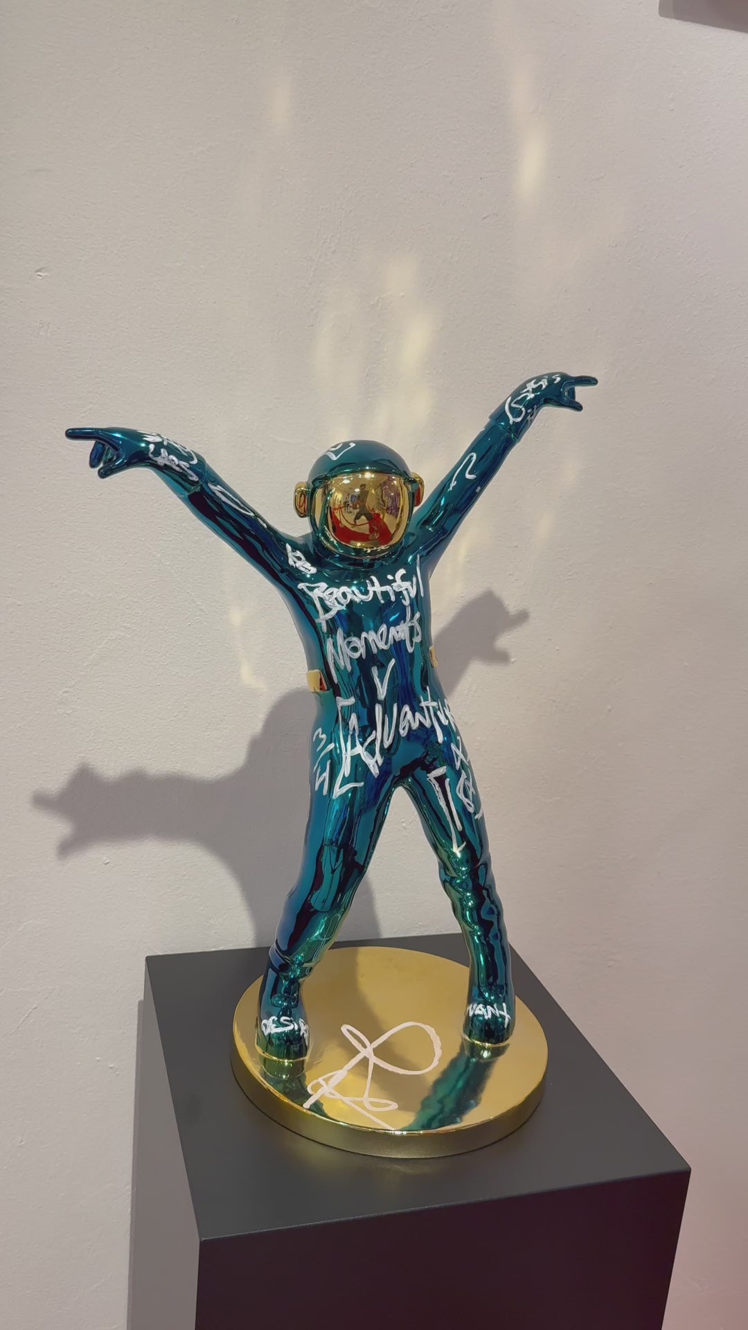 Dancing Spaceman Sculpture
